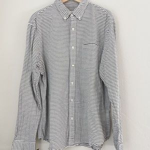 Club Monaco Slim Fit Striped Button Down Shirt